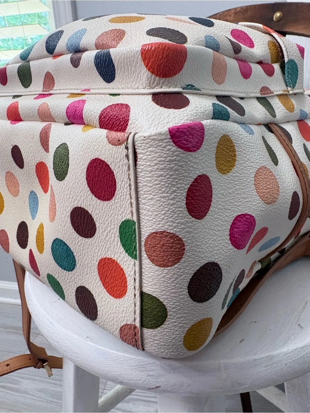 TORY BURCH Dot Mosaic Multicolor in PVC/canvas with leather trim